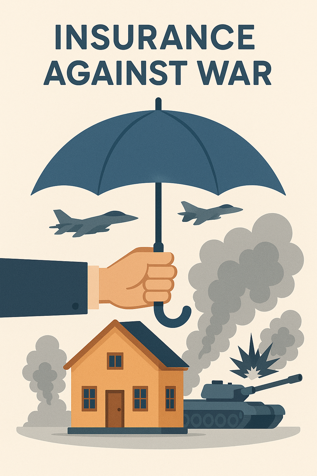 Flat Insurance Concept